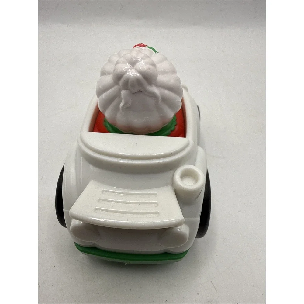 Fisher Price Little People Christmas Mrs Claus Wheelies White Car RARE‎